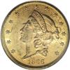 1866-S $20 Motto AU58 PCGS