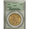 Image 1 : 1873 $20 Open 3 AU58 PCGS
