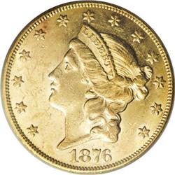 1876-CC $20 AU58 PCGS