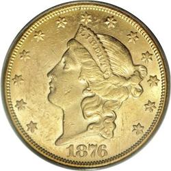 1876-CC $20 AU58 PCGS