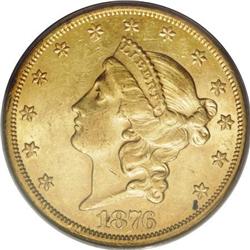 1876-CC $20 AU58 PCGS