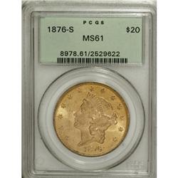 1876-S $20 MS61 PCGS
