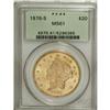 Image 1 : 1876-S $20 MS61 PCGS