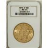 Image 1 : 1876-S $20 MS61 NGC