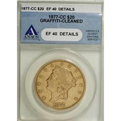 1877-CC $20 XF40 Details ANACS