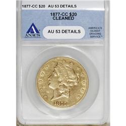 1877-CC $20 AU53 Details ANACS