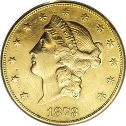 1878-CC $20 AU55 ANACS