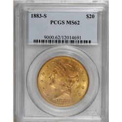 1883-S $20 MS62 PCGS