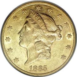 1885-CC $20 AU55 PCGS