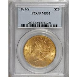 1885-S $20 MS62 PCGS