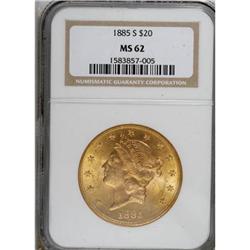 1885-S $20 MS62 NGC