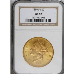 1888-S $20 MS62 NGC