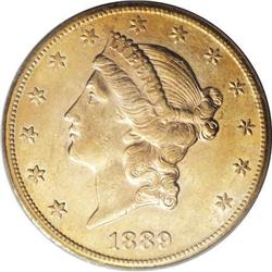 1889-CC $20 AU58 PCGS