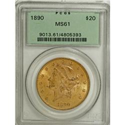 1890 $20 MS61 PCGS