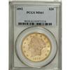 Image 3 : 1892 $20 MS61 PCGS