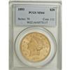 Image 3 : 1893 $20 MS64 PCGS