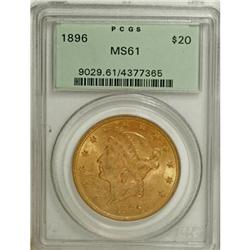1896 $20 MS61 PCGS