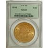 Image 1 : 1896 $20 MS61 PCGS