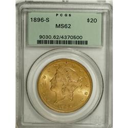 1896-S $20 MS62 PCGS