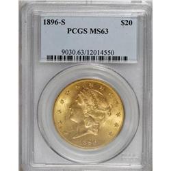 1896-S $20 MS63 PCGS