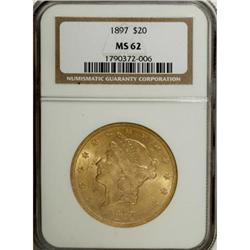 1897 $20 MS62 NGC