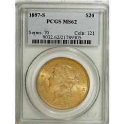 1897-S $20 MS62 PCGS