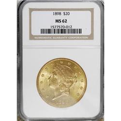 1898 $20 MS62 NGC