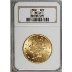 1899 $20 MS64 NGC
