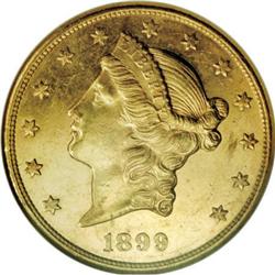 1899-S $20 MS63 Prooflike NGC