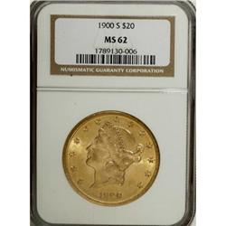 1900-S $20 MS62 NGC
