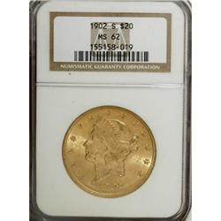 1902-S $20 MS62 NGC