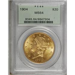 1904 $20 MS64 PCGS