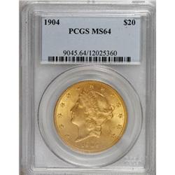 1904 $20 MS64 PCGS