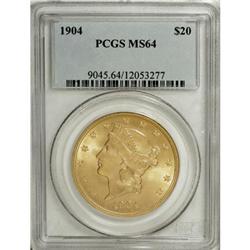 1904 $20 MS64 PCGS