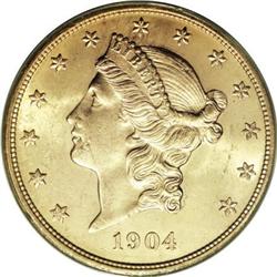 1904 $20 MS65 ANACS