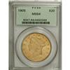 Image 3 : 1905 $20 MS64 PCGS
