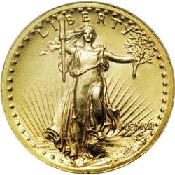 1907 $20 High Relief, Wire Rim AU58 NGC