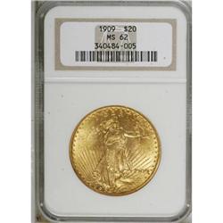 1909 $20 MS62 NGC
