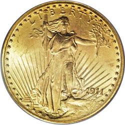 1911 $20 MS64 PCGS