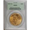 Image 1 : 1911-S $20 MS63 PCGS