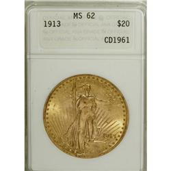 1913 $20 MS62 ANACS