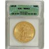 Image 3 : 1913 $20 MS63 ICG