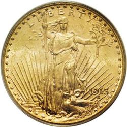 1913-S $20 MS64 PCGS