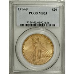 1914-S $20 MS65 PCGS