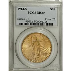 1914-S $20 MS65 PCGS