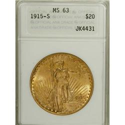 1915-S $20 MS63 ANACS
