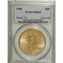 1926 $20 MS65 PCGS