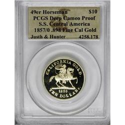 Baldwin & Co. $10 'Restrike' Proof PCGS