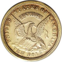 1852 $10 Assay Office Ten Dollar AU53 ANACS