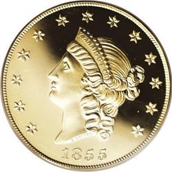 1855 $50 Kellogg & Co. Fifty Dollar PR69 PCGS